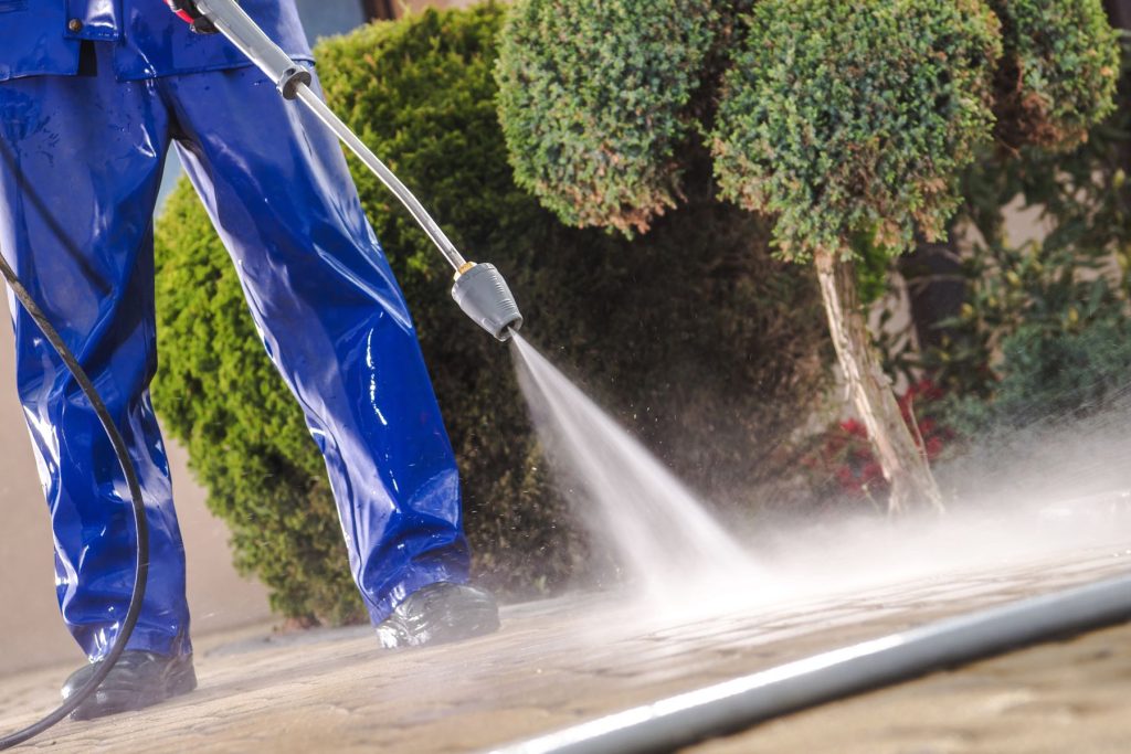 Soft washing the siding is the best option for homes on Long Island.
